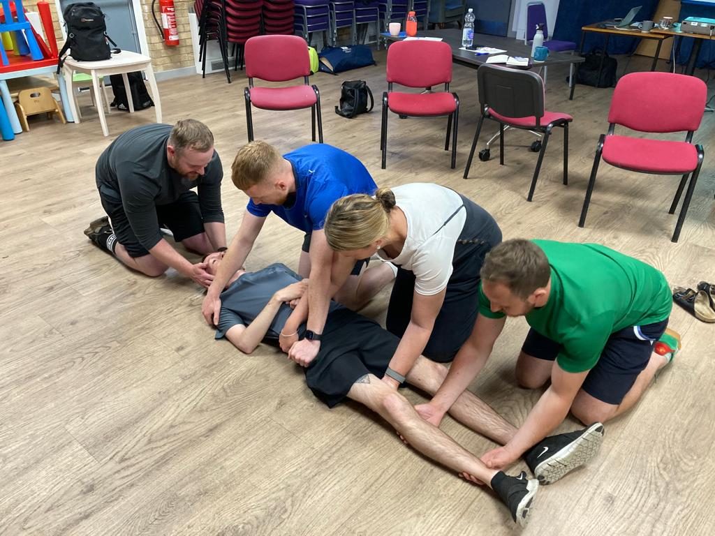 First aid training in progress in Leeds